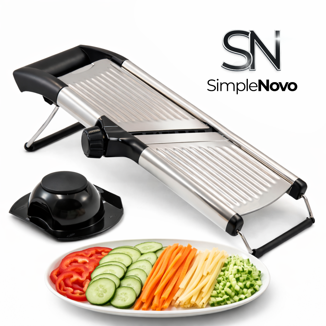 Adjustable Mandoline Slicer | Stainless Steel Kitchen Vegetable Cutter
