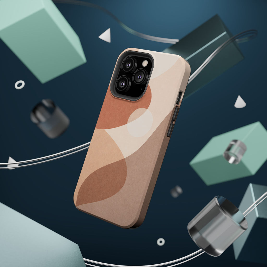 Abstract Earth-Tone Magnetic Impact Phone Case