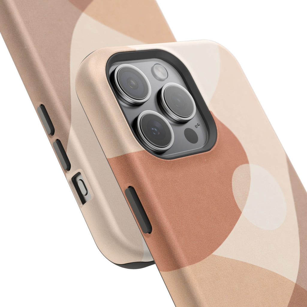 Abstract Earth-Tone Magnetic Impact Phone Case