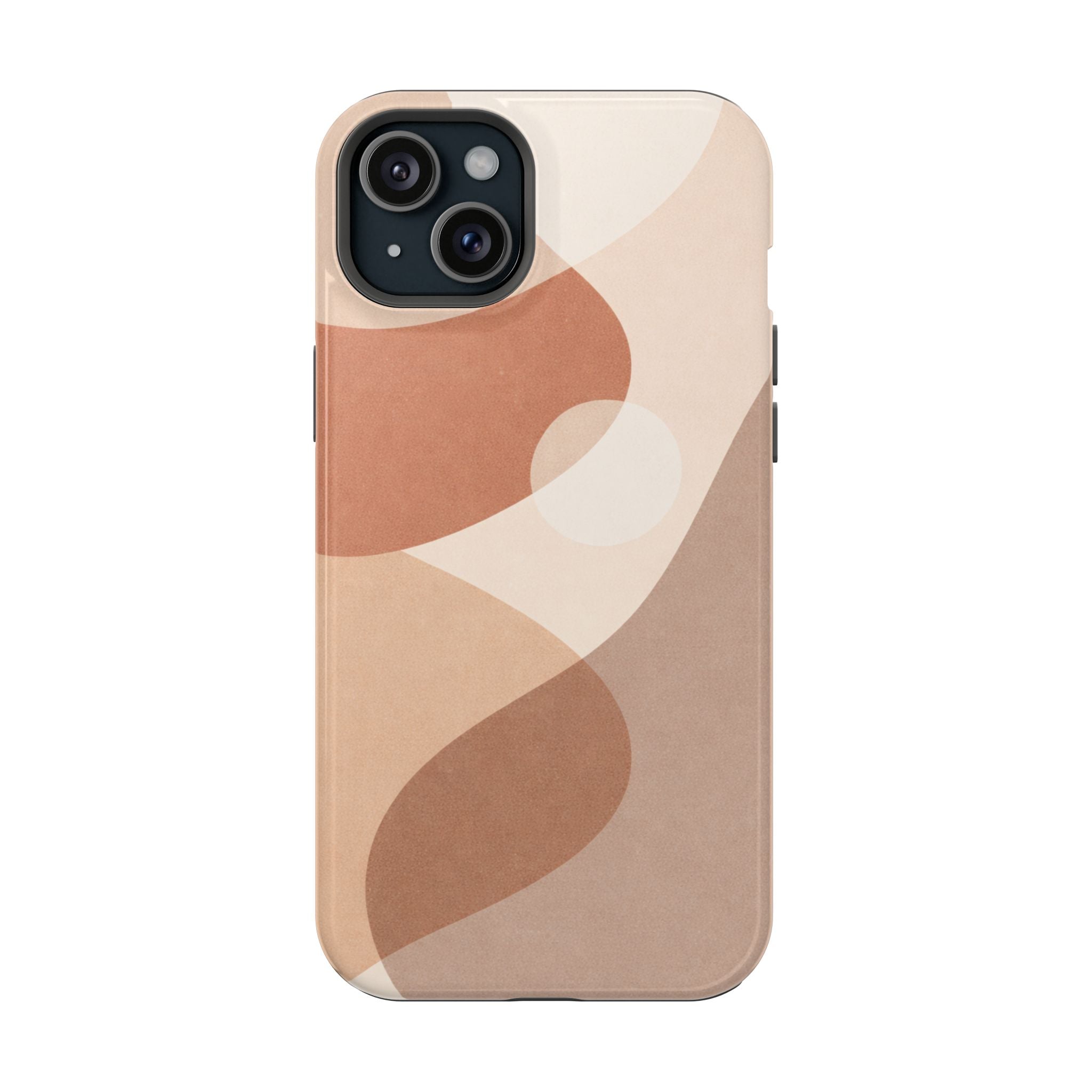 Abstract Earth-Tone Magnetic Impact Phone Case