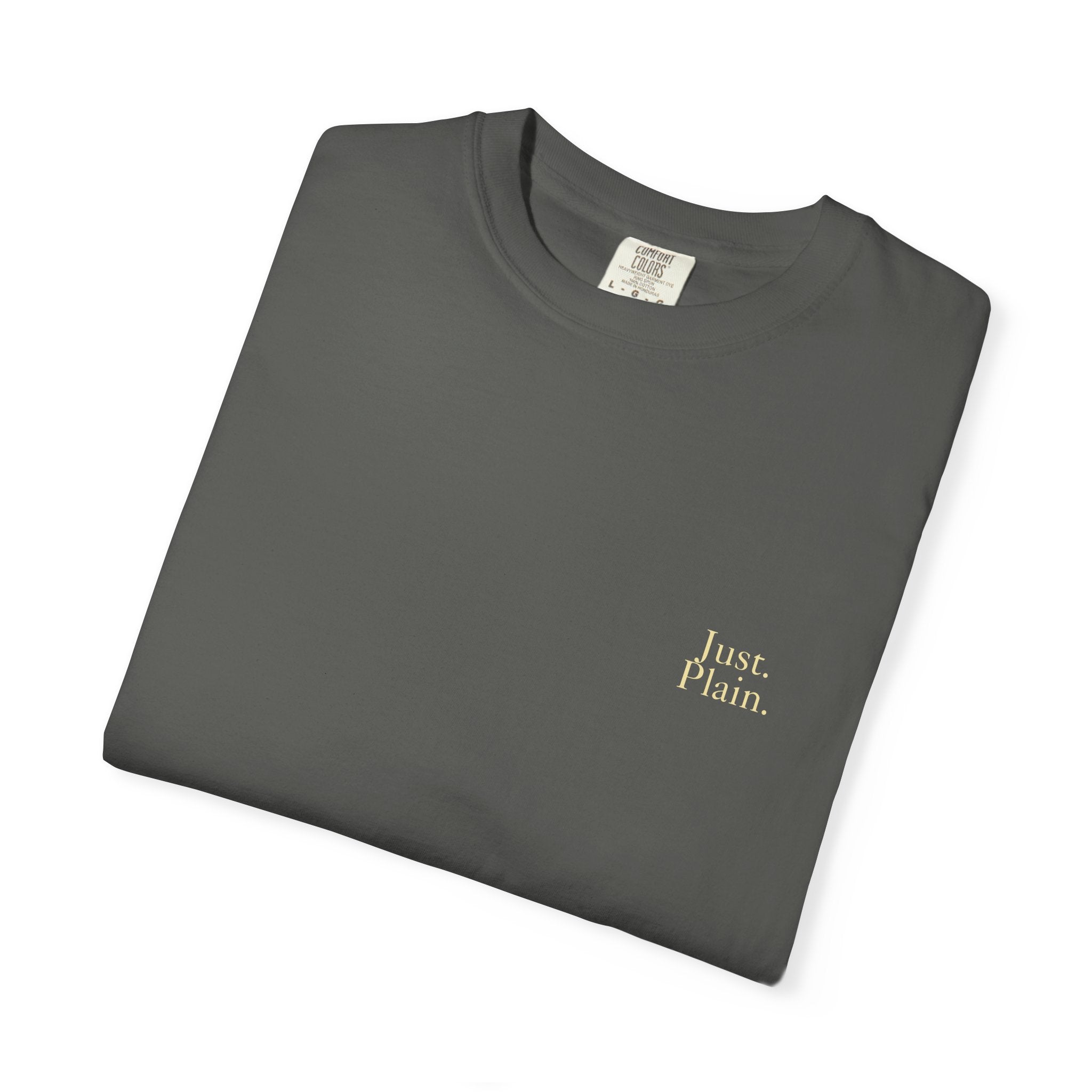 The "Just. Plain." Essential Tee Heavyweight Garment-Dyed