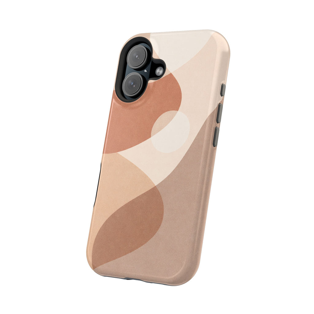 Abstract Earth-Tone Magnetic Impact Phone Case