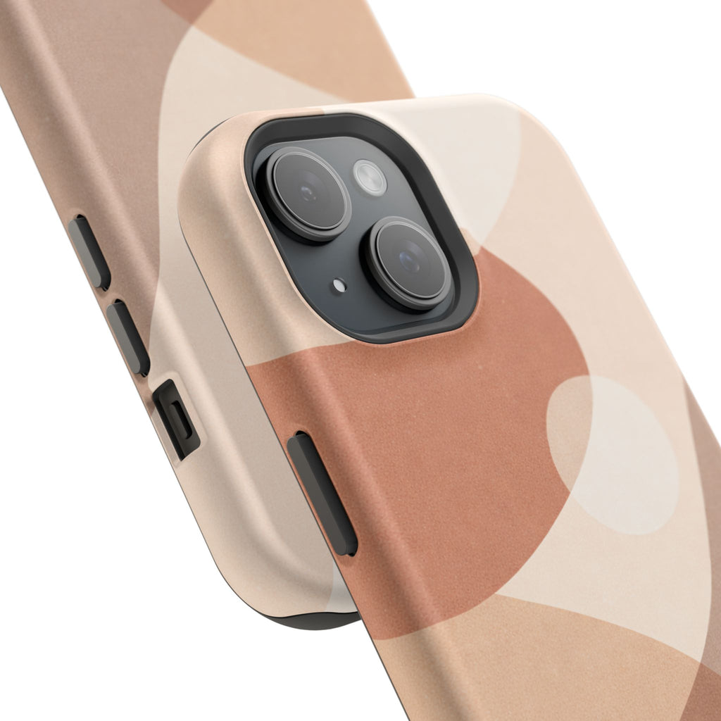 Abstract Earth-Tone Magnetic Impact Phone Case