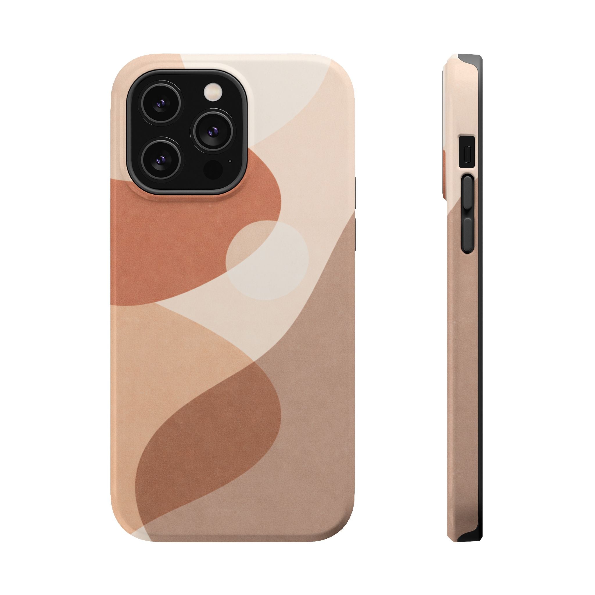 Abstract Earth-Tone Magnetic Impact Phone Case