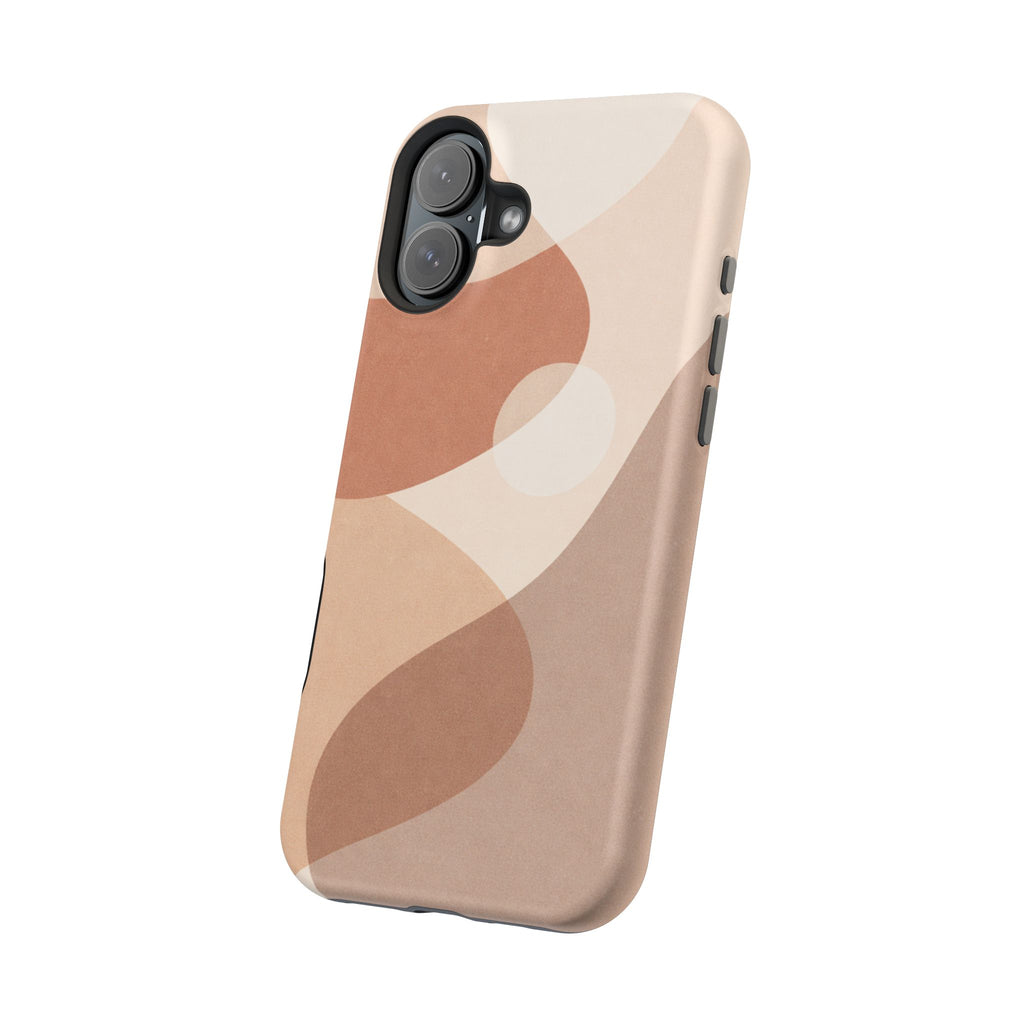 Abstract Earth-Tone Magnetic Impact Phone Case