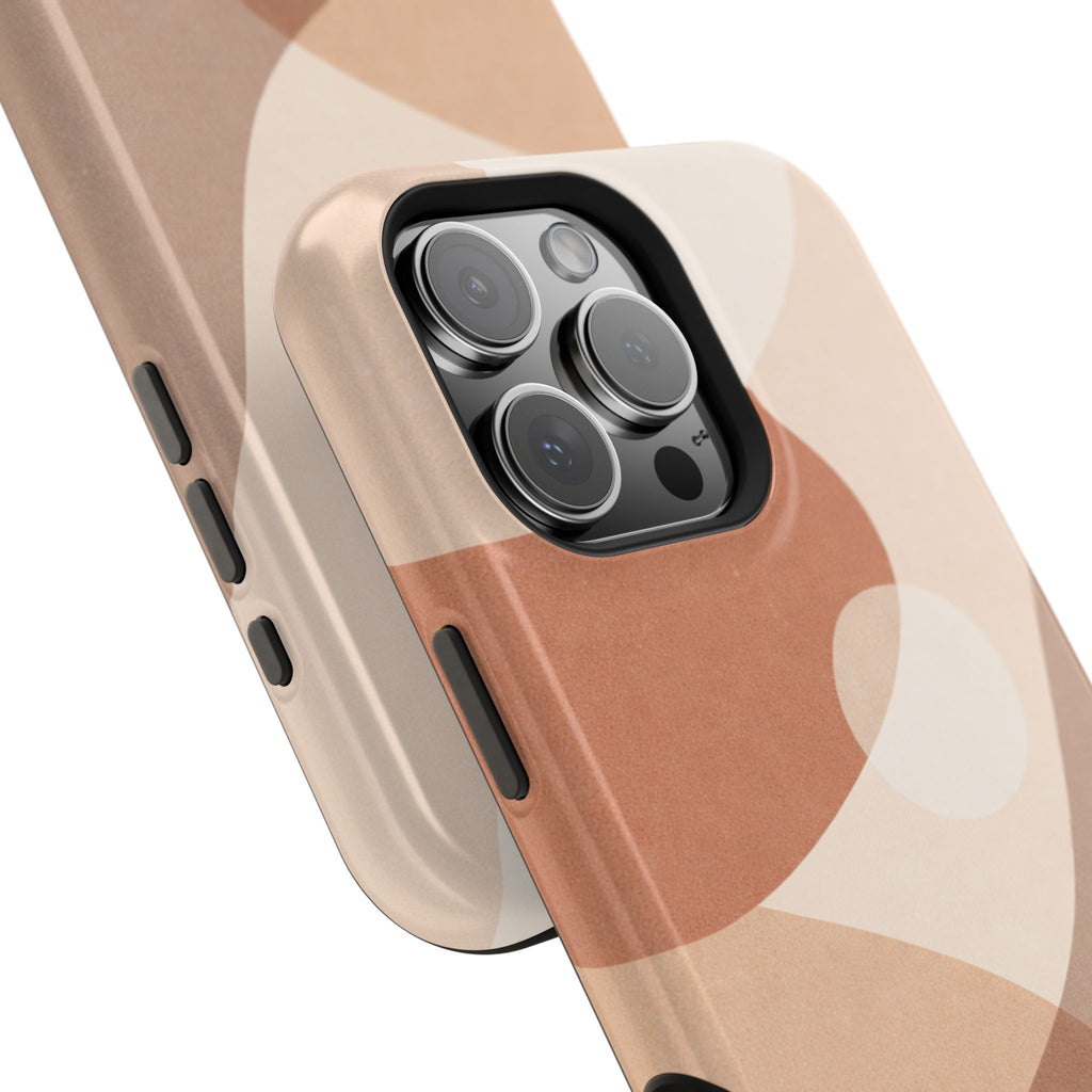 Abstract Earth-Tone Magnetic Impact Phone Case