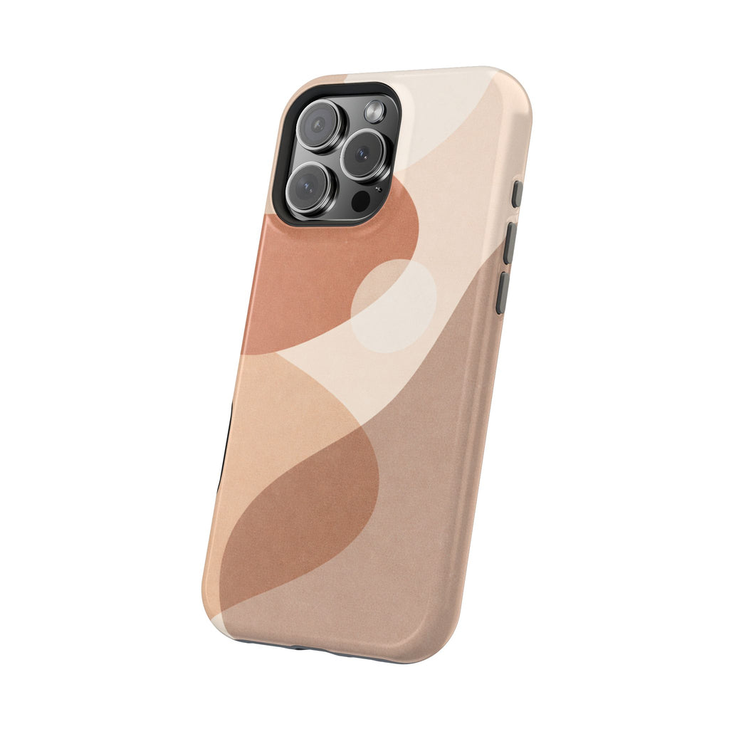 Abstract Earth-Tone Magnetic Impact Phone Case