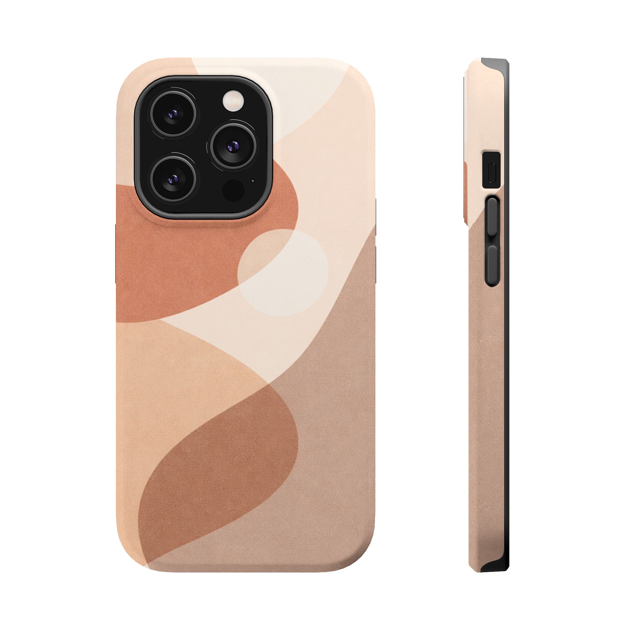 Abstract Earth-Tone Magnetic Impact Phone Case