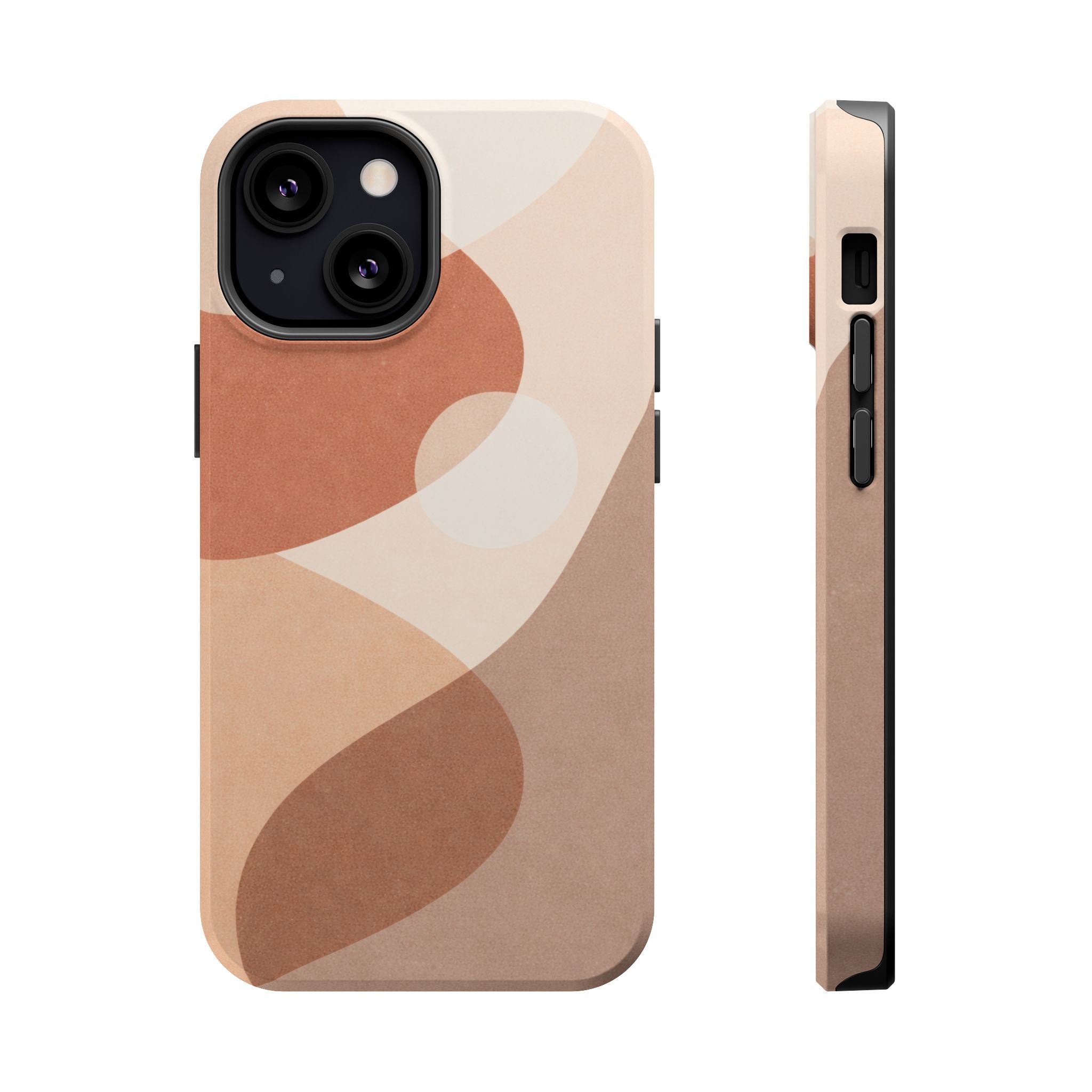 Abstract Earth-Tone Magnetic Impact Phone Case