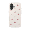 Cherry Pattern Tough Phone Case — Durable Cute Fruit Phone Cover