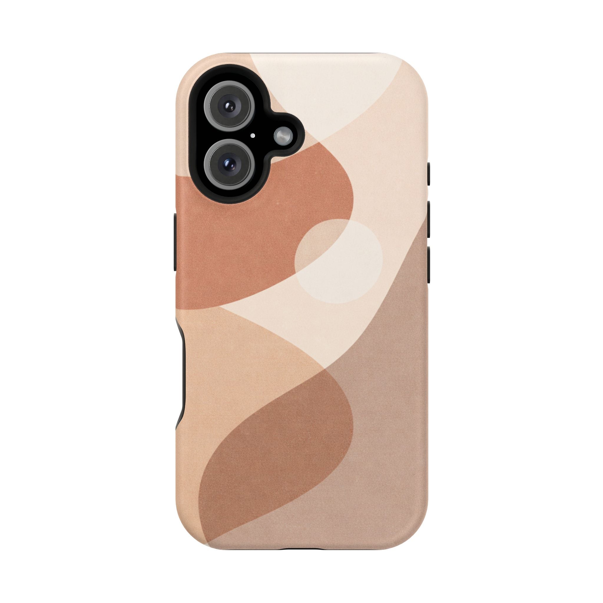 Abstract Earth-Tone Magnetic Impact Phone Case