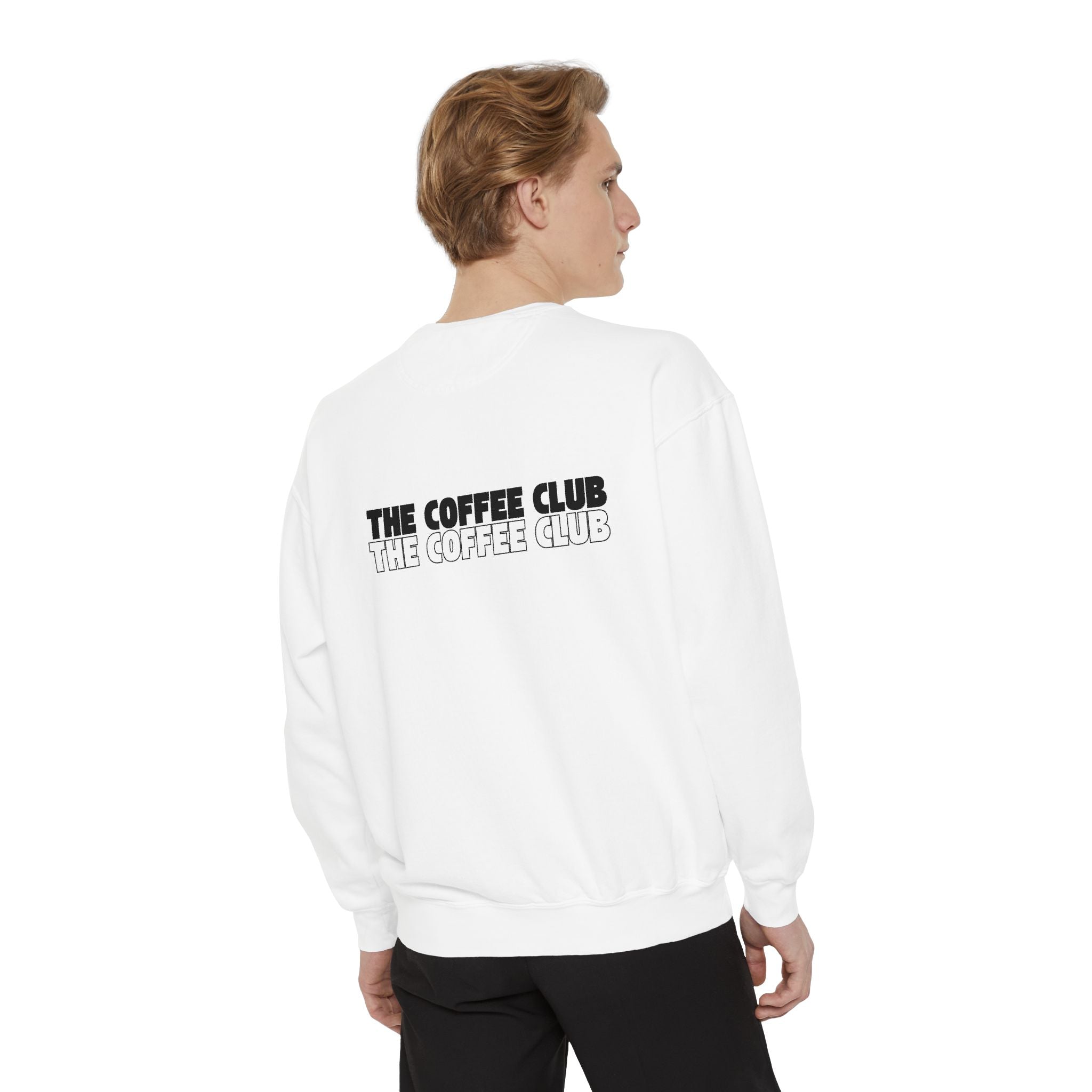 The Coffee Club Sweatshirt — Retro Coffee Lover Pullover