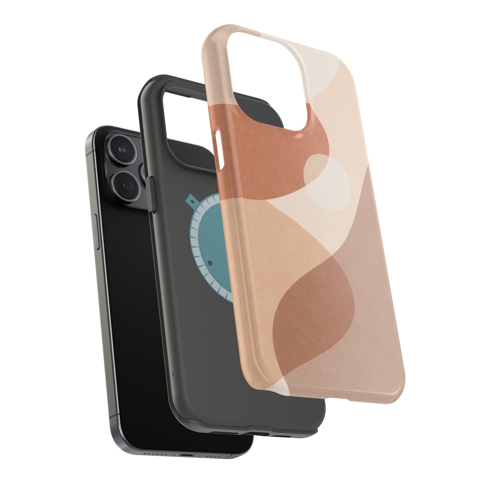 Abstract Earth-Tone Magnetic Impact Phone Case