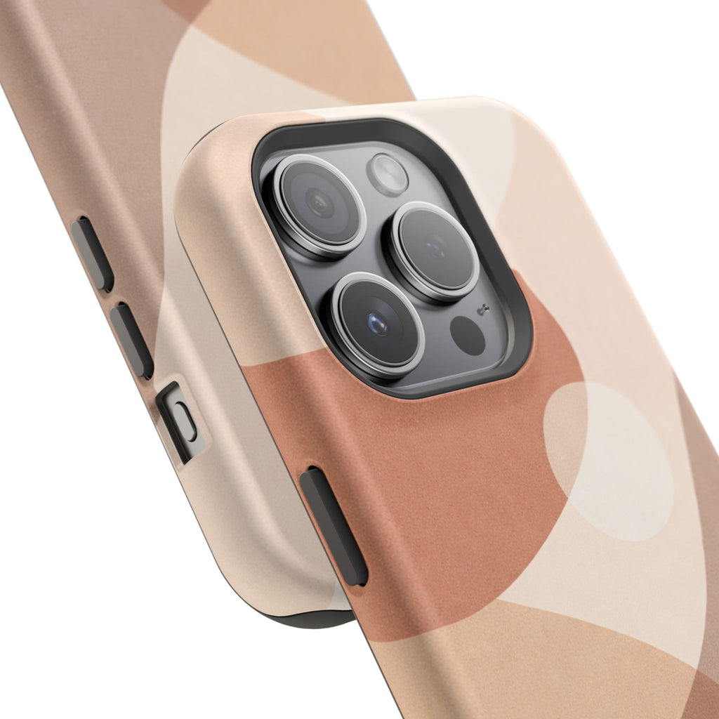 Abstract Earth-Tone Magnetic Impact Phone Case