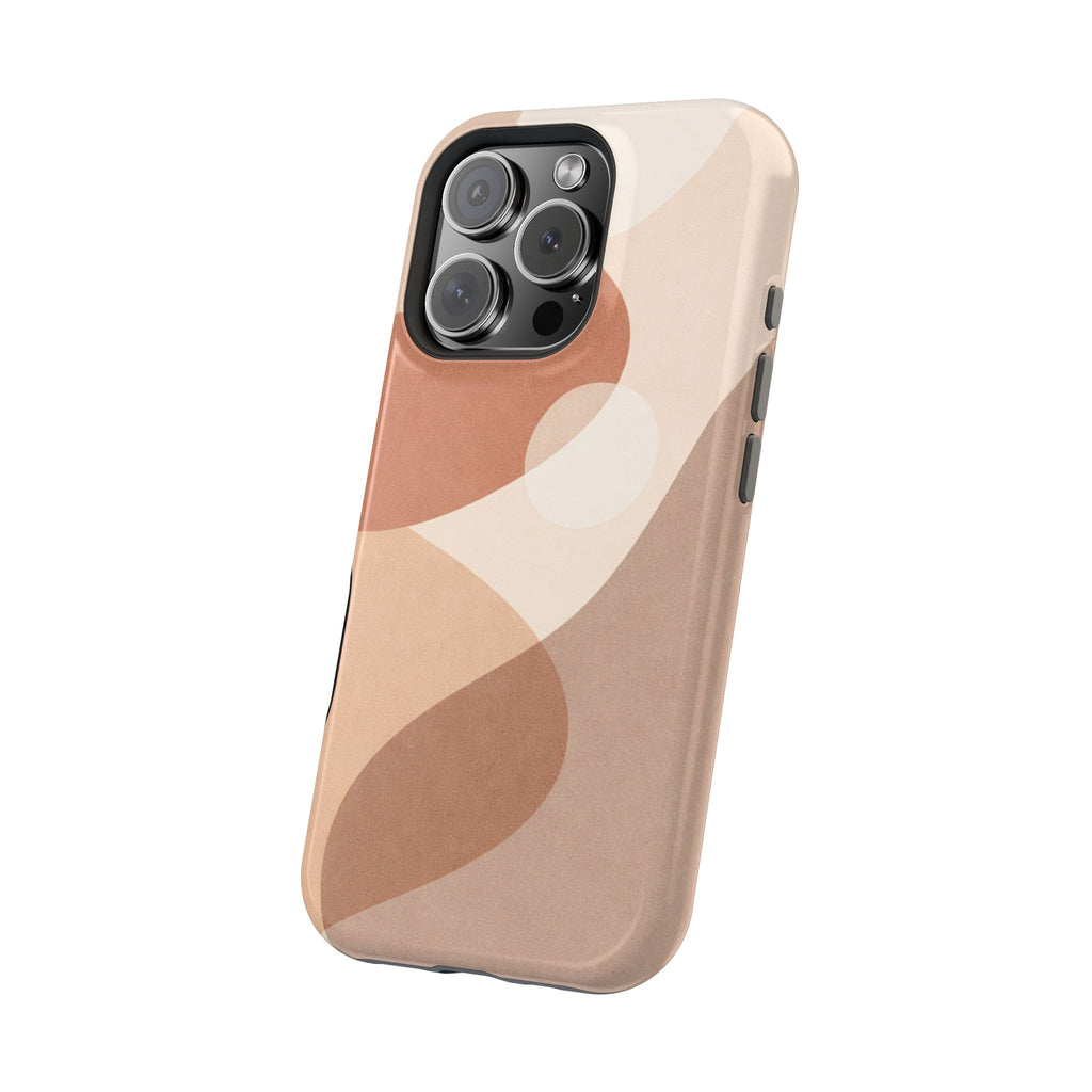 Abstract Earth-Tone Magnetic Impact Phone Case