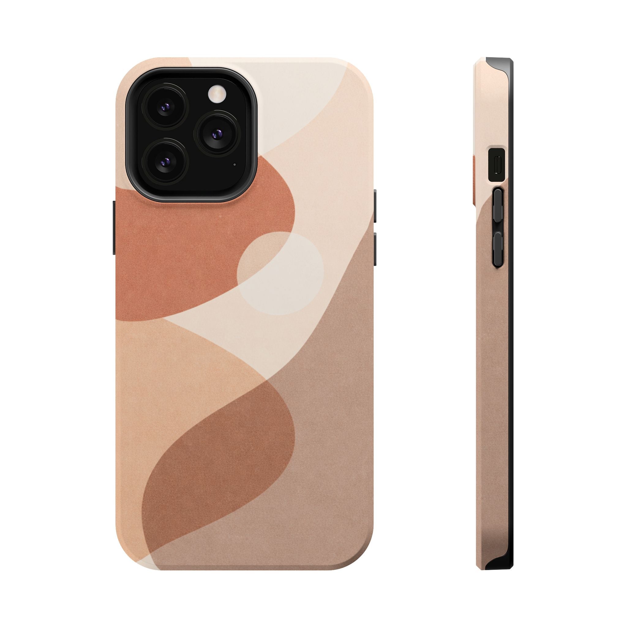 Abstract Earth-Tone Magnetic Impact Phone Case