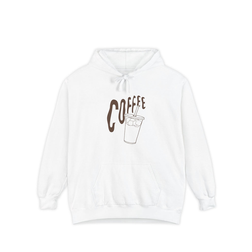 Coffee Hoodie — Minimal Iced Coffee Graphic Pullover