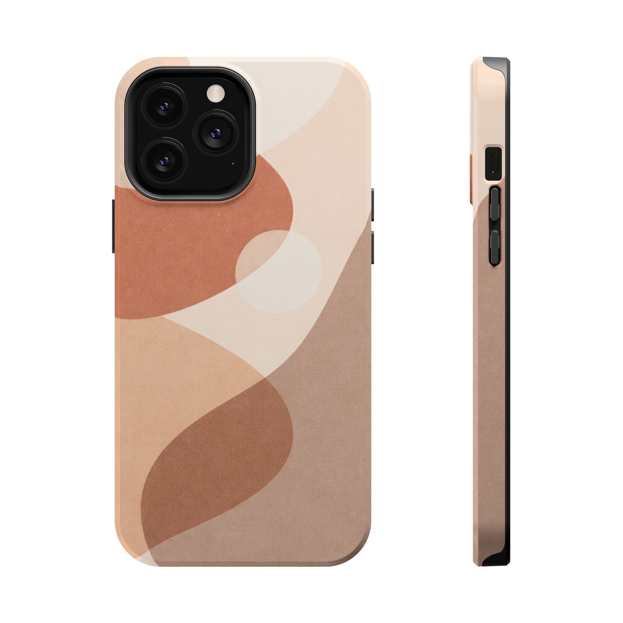 Abstract Earth-Tone Magnetic Impact Phone Case