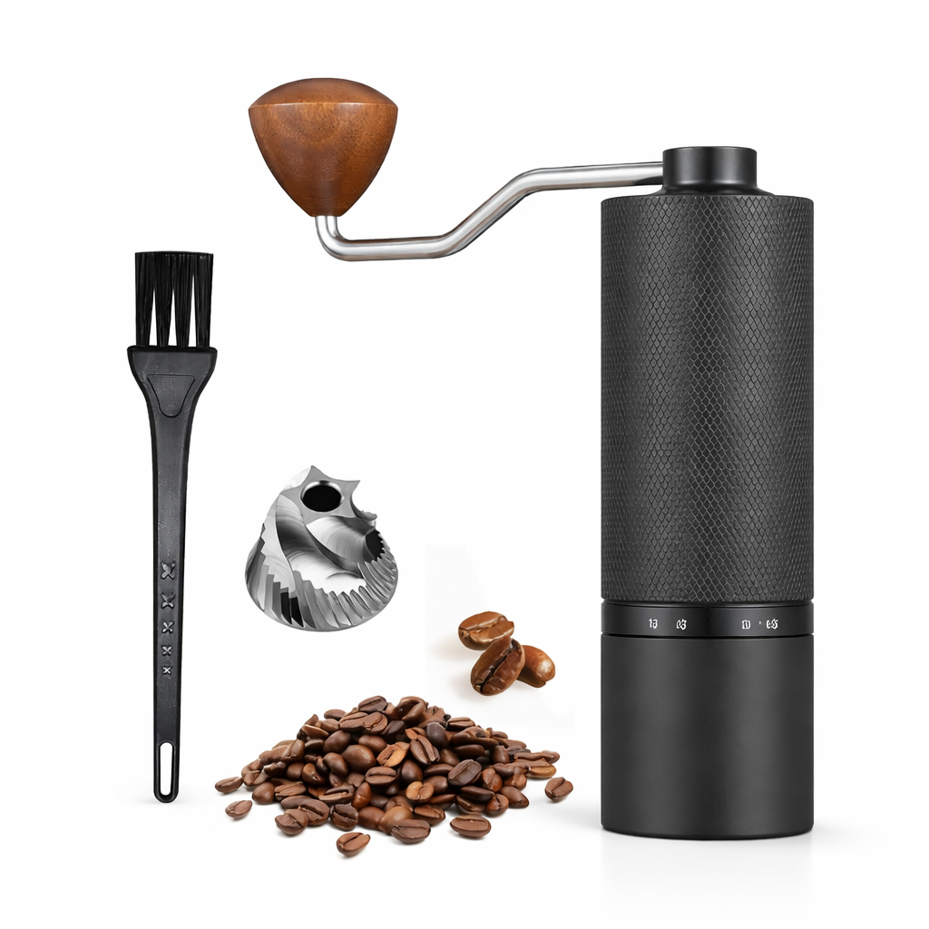 Manual Coffee Grinder — Stainless Steel Burr