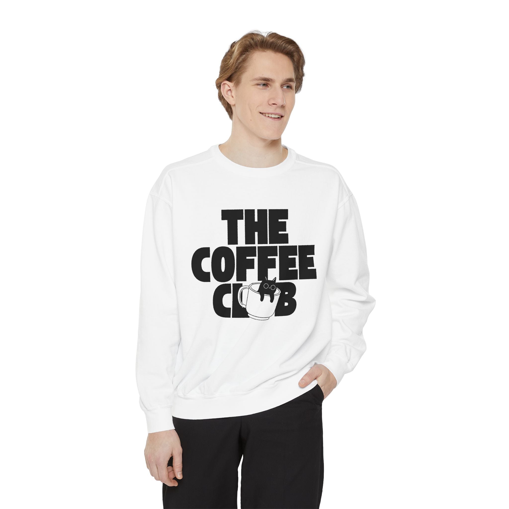 The Coffee Club Sweatshirt — Retro Coffee Lover Pullover