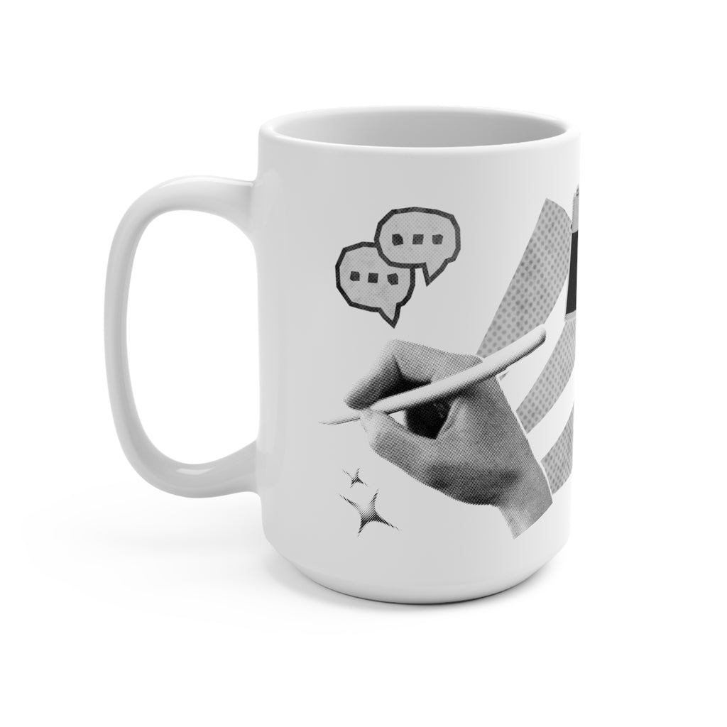 Retro Design Collage Mug 15oz