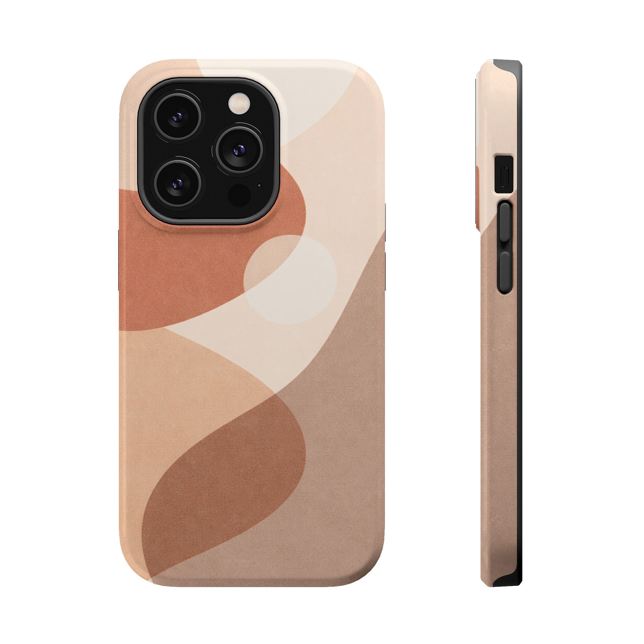 Abstract Earth-Tone Magnetic Impact Phone Case