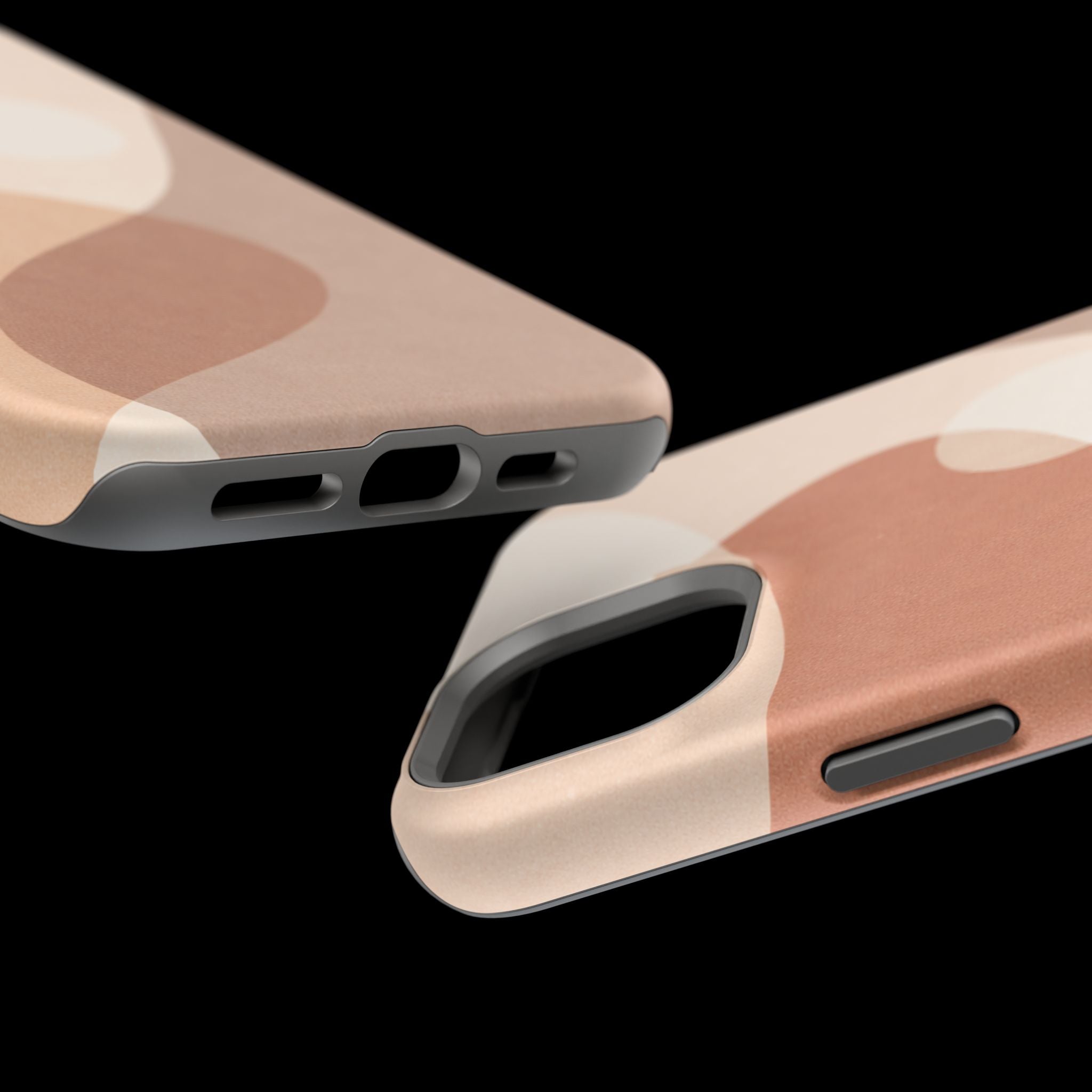 Abstract Earth-Tone Magnetic Impact Phone Case