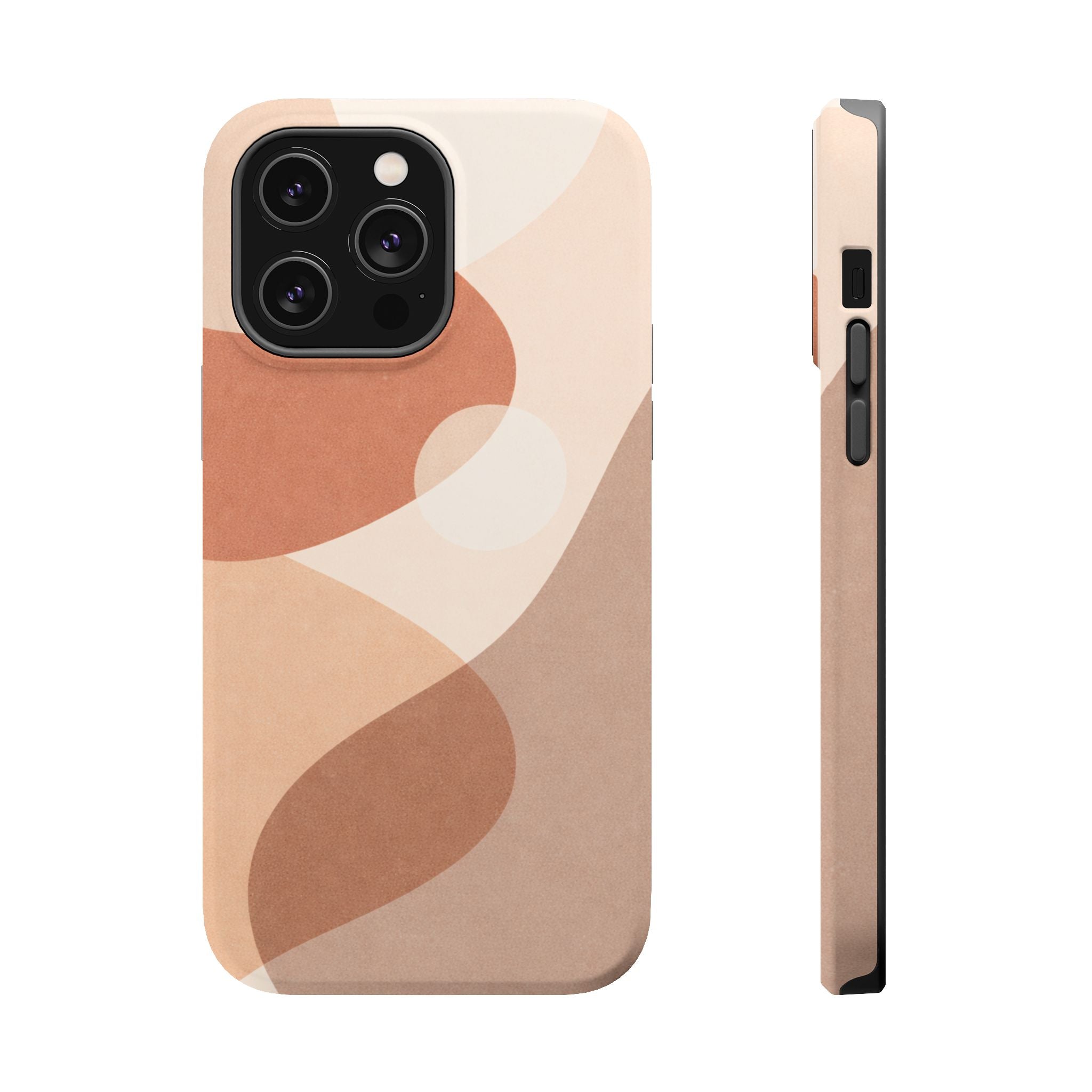 Abstract Earth-Tone Magnetic Impact Phone Case