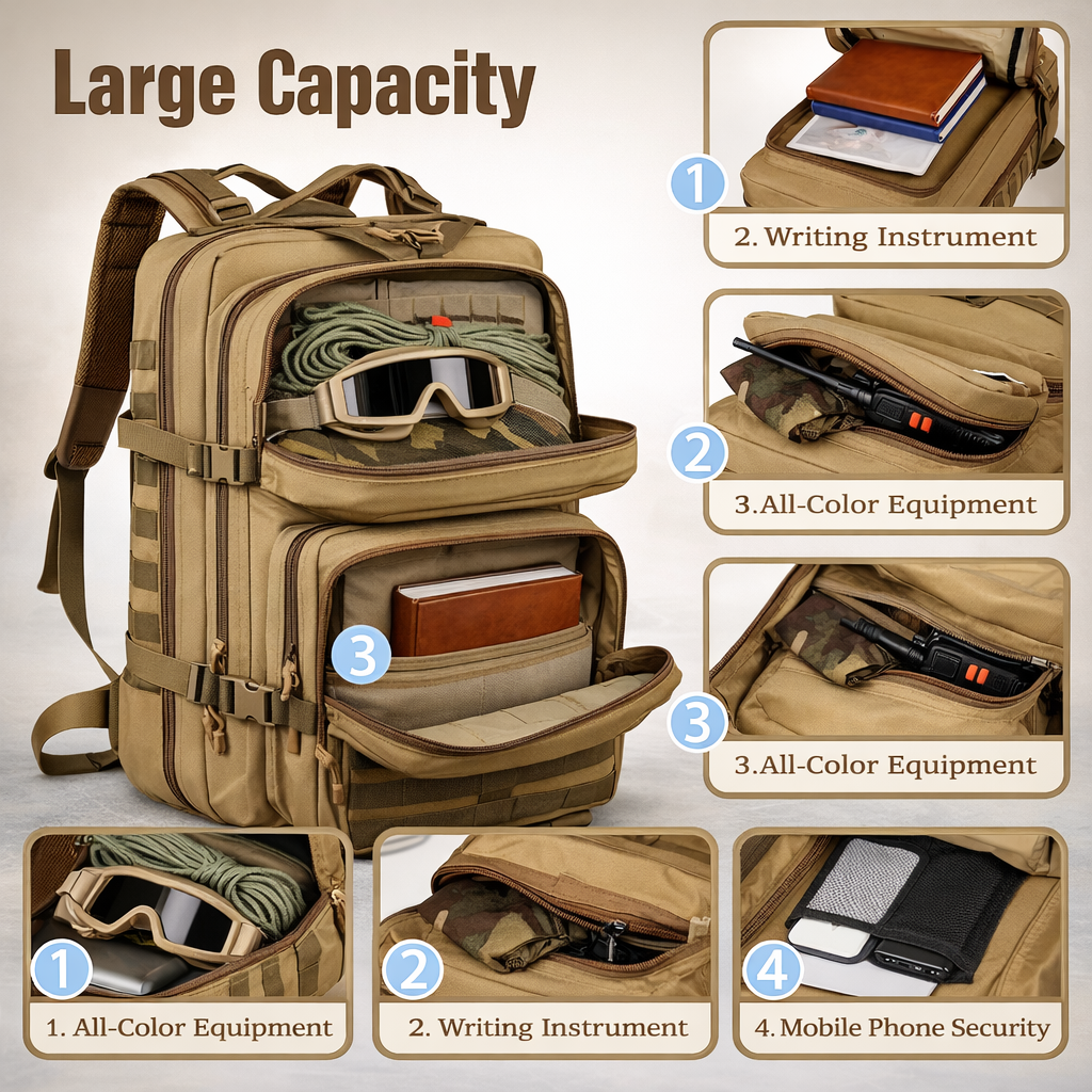 45L Military Tactical Backpack – Built for the Mission