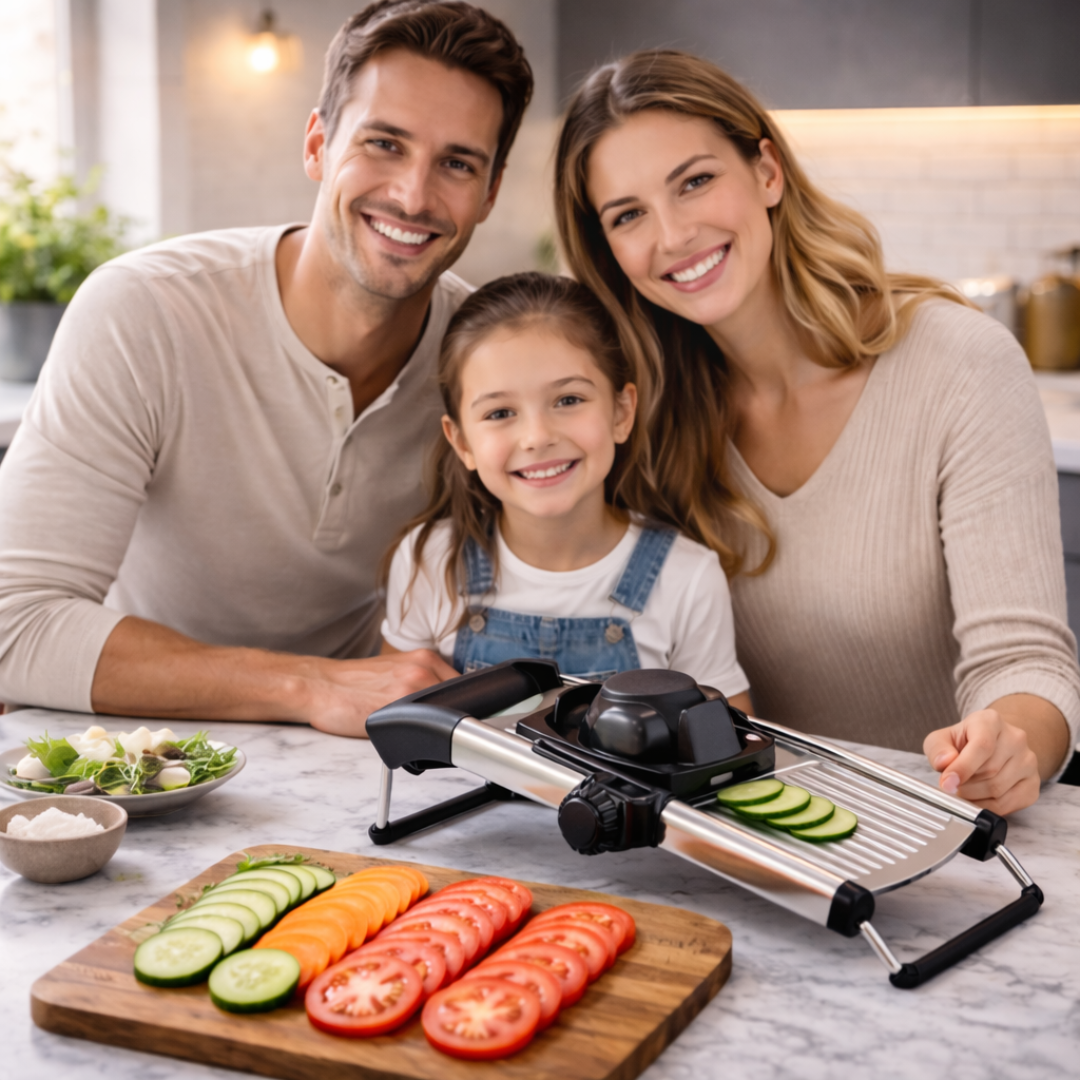 Adjustable Mandoline Slicer | Stainless Steel Kitchen Vegetable Cutter