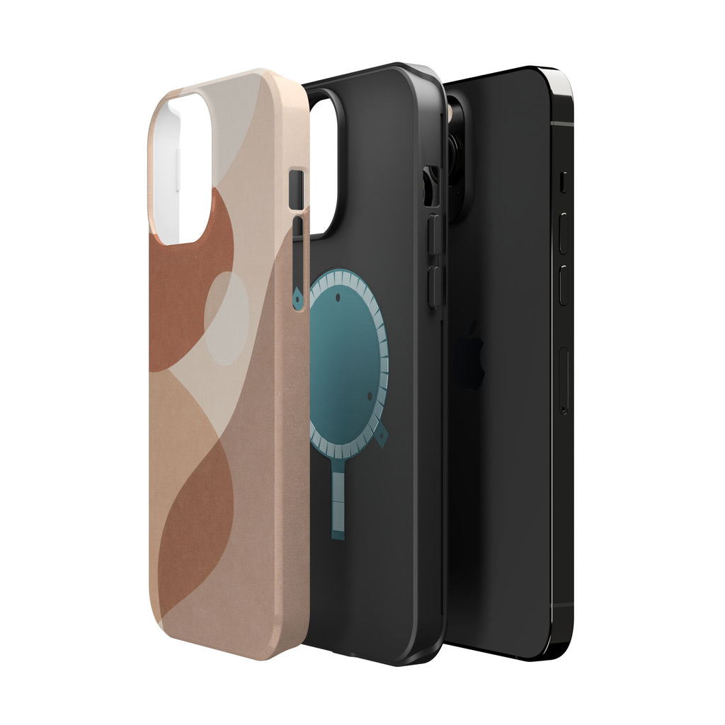 Abstract Earth-Tone Magnetic Impact Phone Case