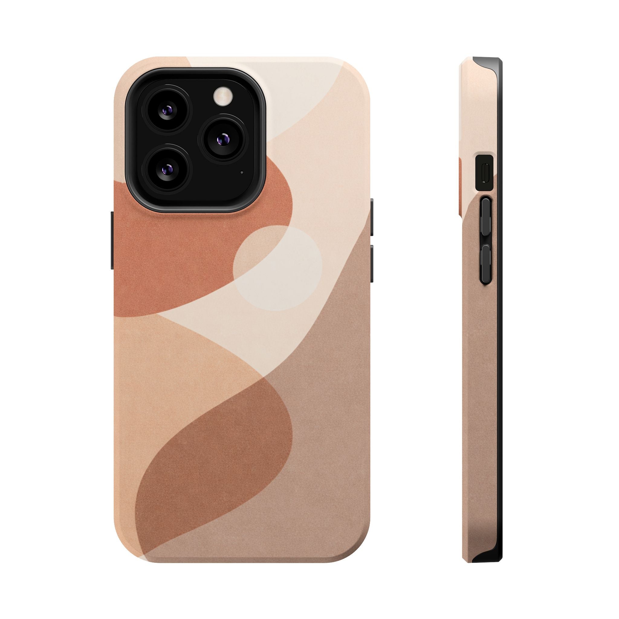 Abstract Earth-Tone Magnetic Impact Phone Case