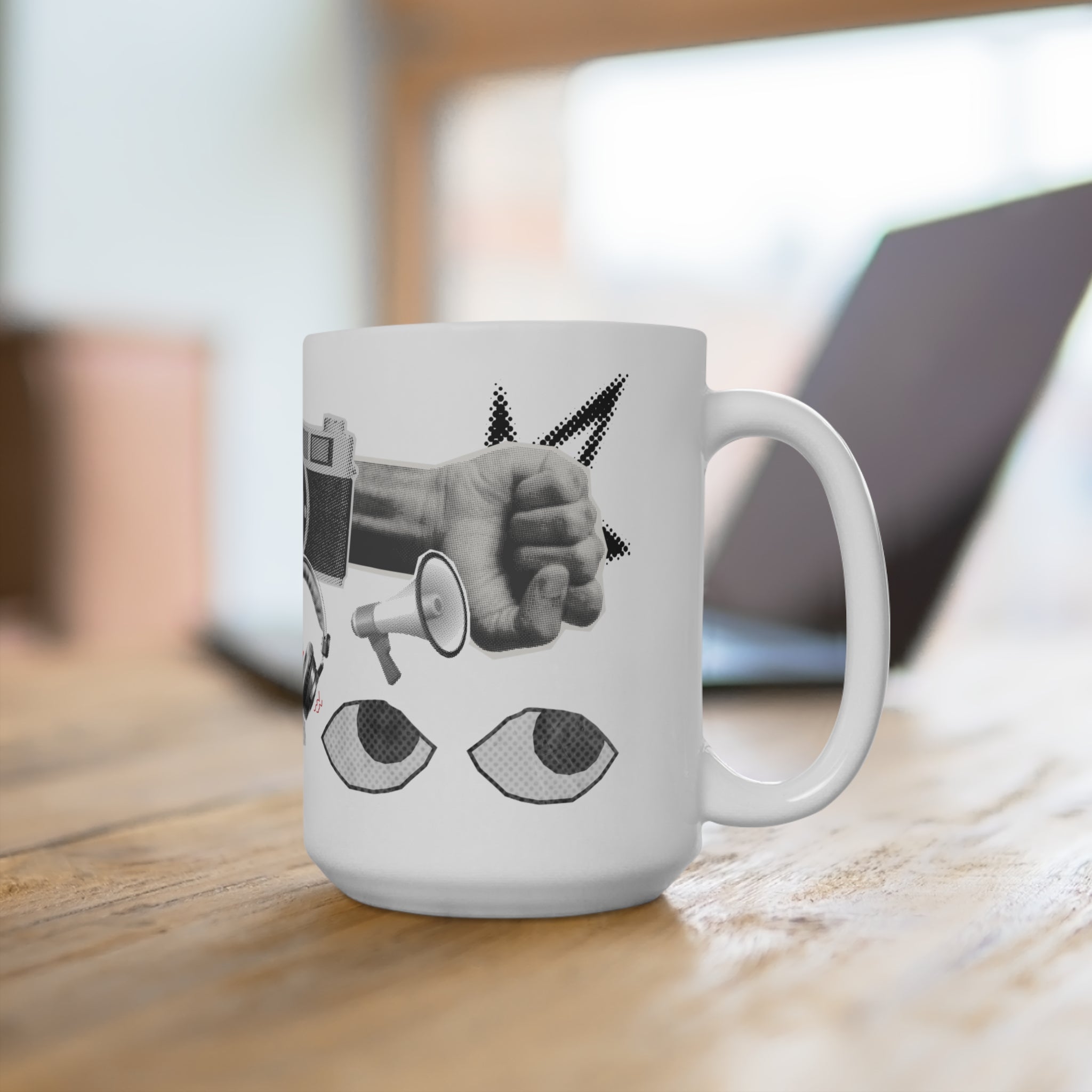 Retro Design Collage Mug 15oz