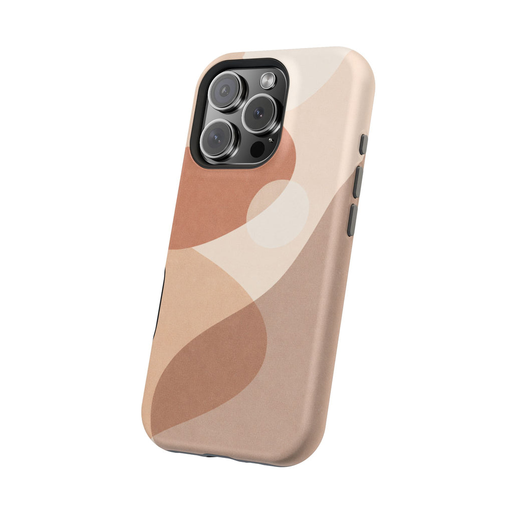 Abstract Earth-Tone Magnetic Impact Phone Case