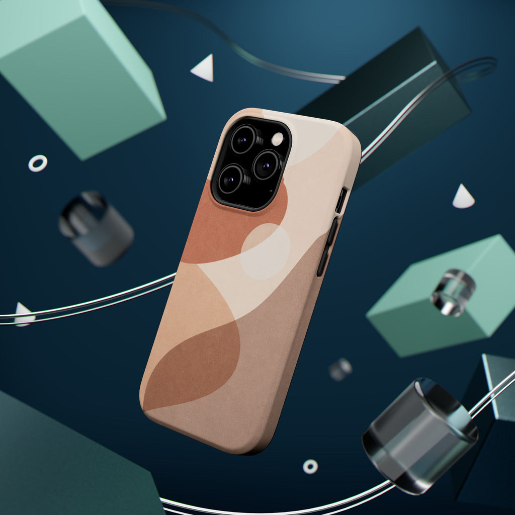 Abstract Earth-Tone Magnetic Impact Phone Case