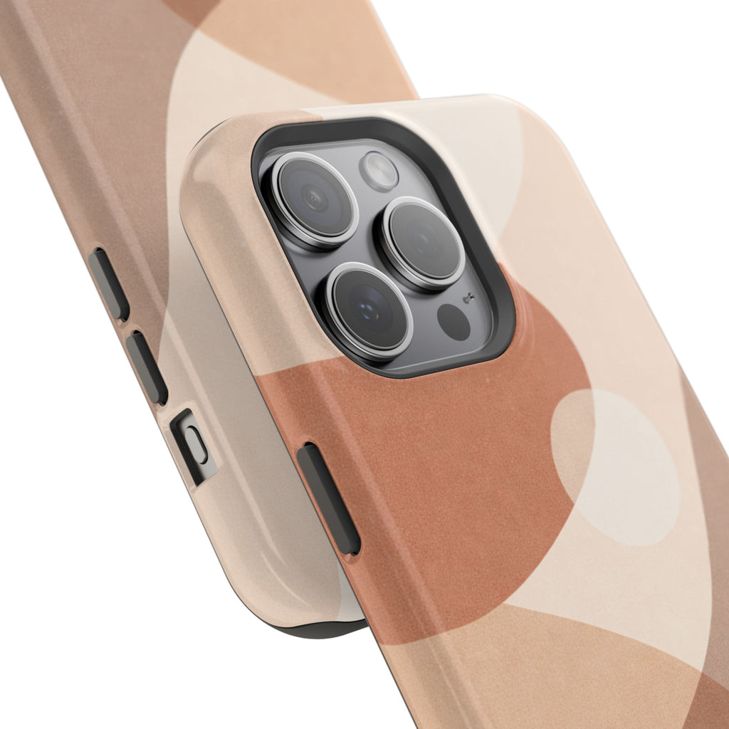 Abstract Earth-Tone Magnetic Impact Phone Case