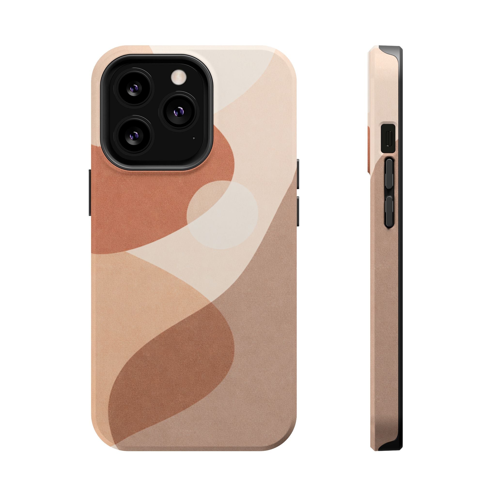 Abstract Earth-Tone Magnetic Impact Phone Case