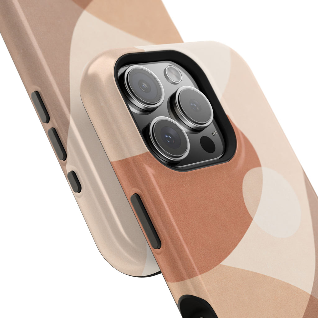 Abstract Earth-Tone Magnetic Impact Phone Case