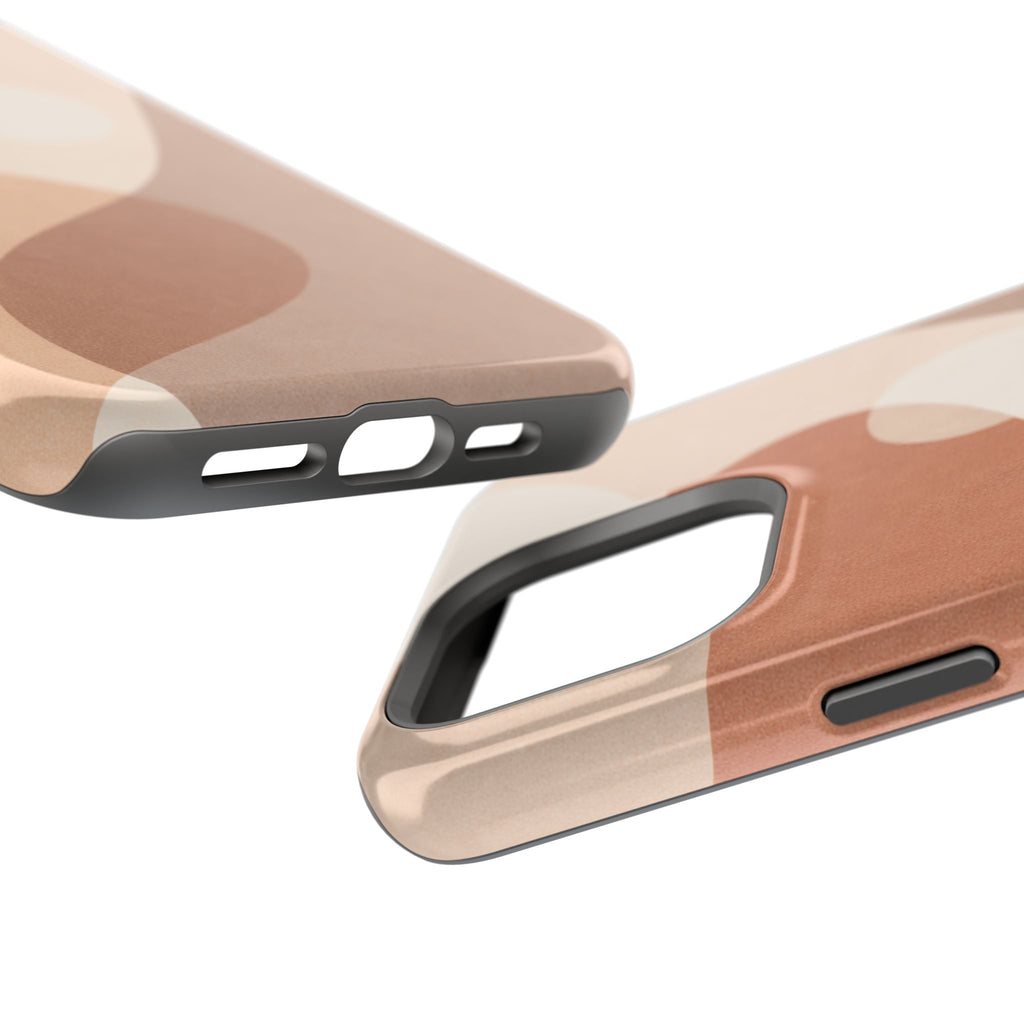 Abstract Earth-Tone Magnetic Impact Phone Case