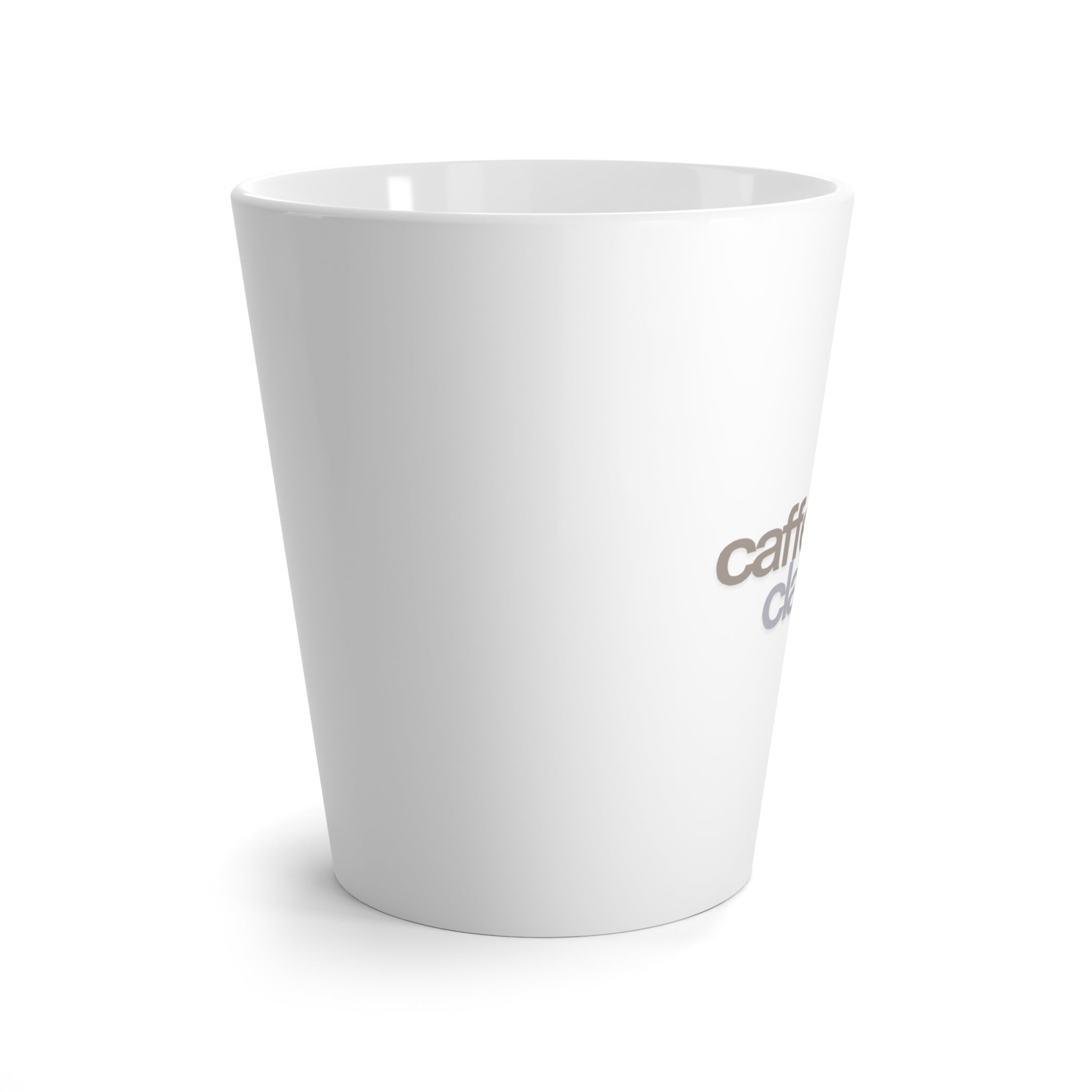 Latte Mug — Minimal White Ceramic Coffee Cup (Cafe Classic Design)