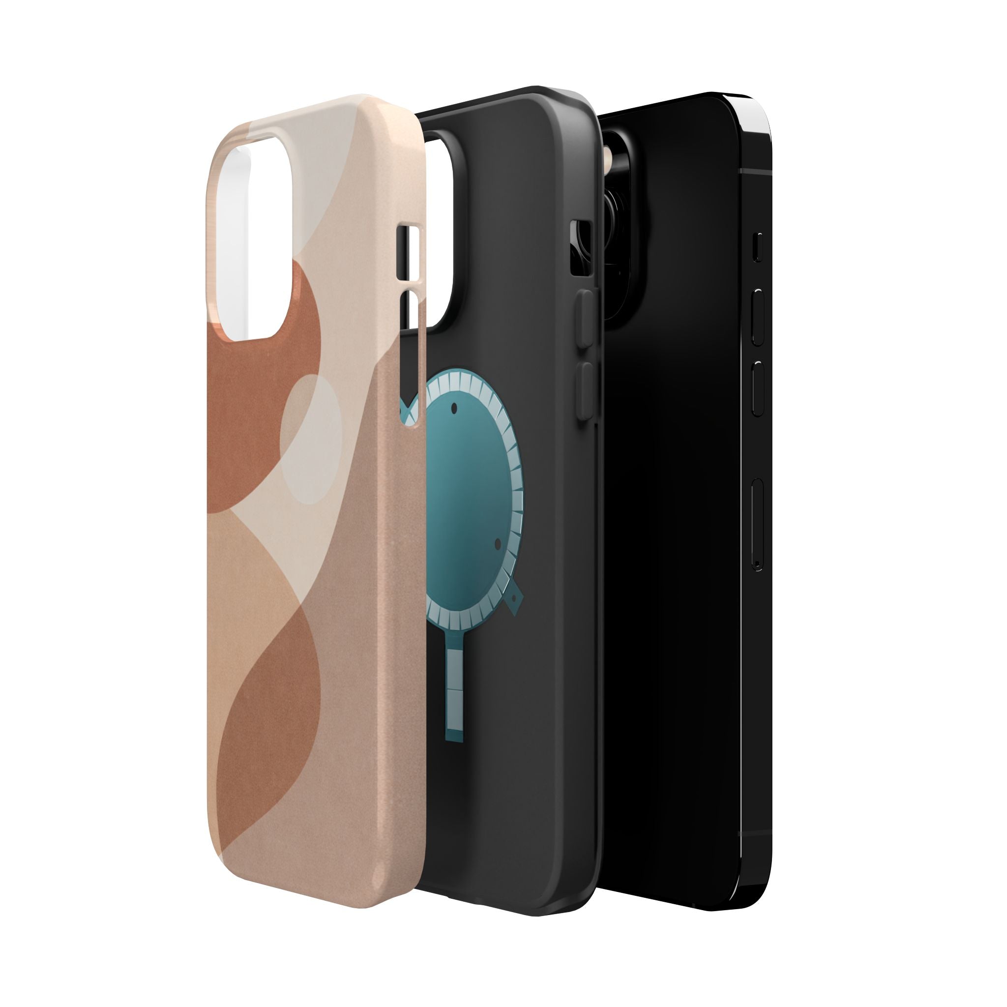Abstract Earth-Tone Magnetic Impact Phone Case