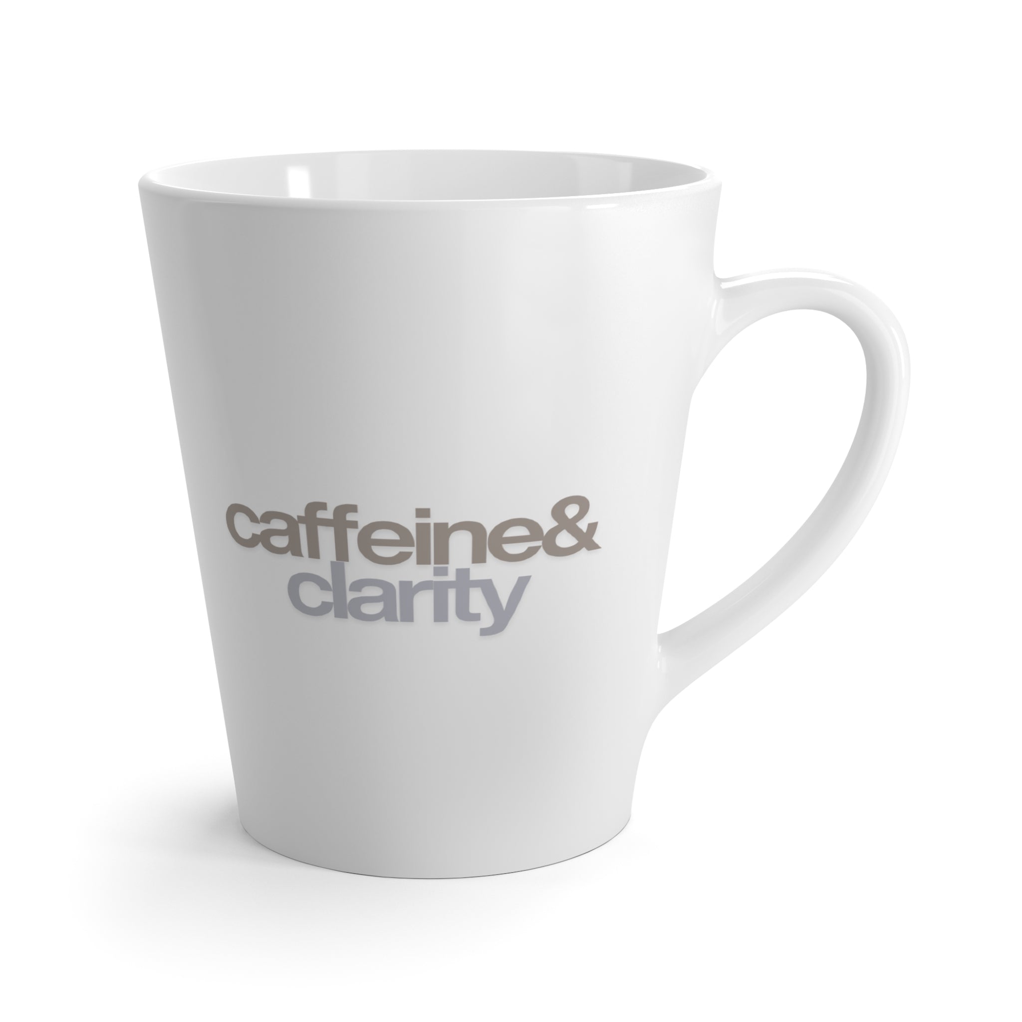Latte Mug — Minimal White Ceramic Coffee Cup (Cafe Classic Design)