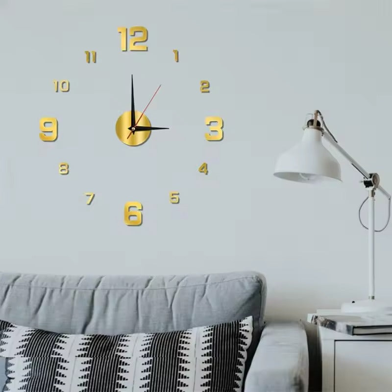 Creative Frameless DIY Wall Clock
