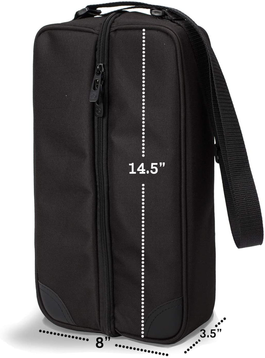 Insulated Wine Picnic Tote Bag for Two – Cooler Compartment with Glasses, Corkscrew & Tableware Set